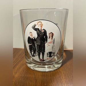 Norman Rockwell Whiskey Glass Valedictorian